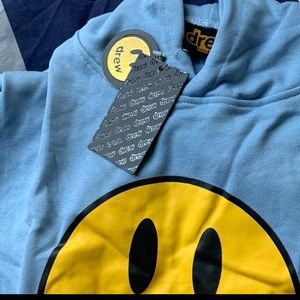 Blue House of Drew Justin Bieber merch hoodie
